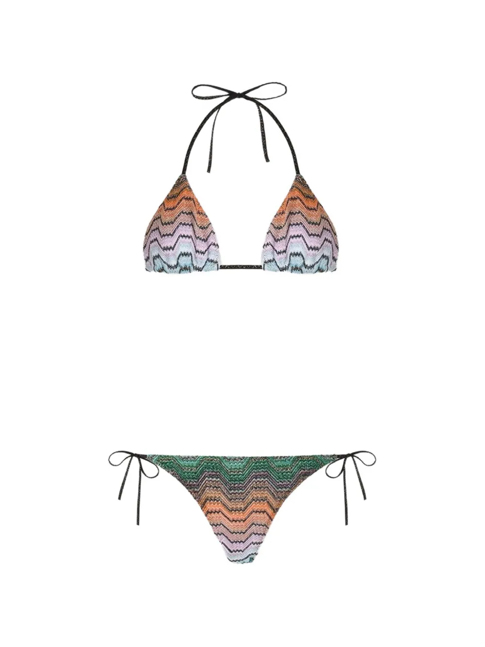 Missoni Bikini van viscose lamé blend Oranje