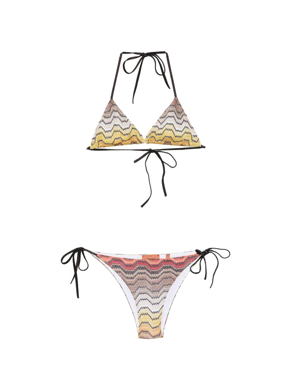 Missoni Bikini a triangolo - Toni neutri