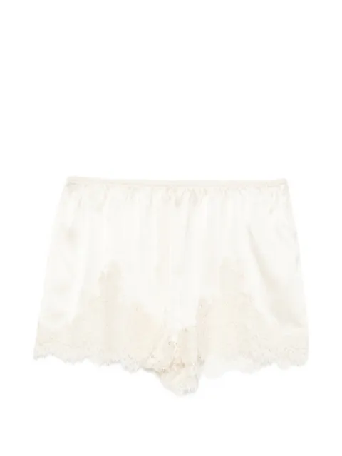 DÔEN Iona lace-trim mini shorts
