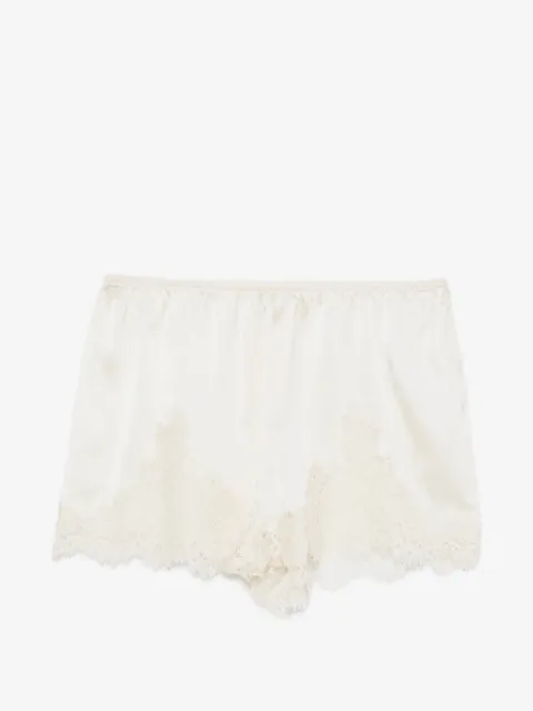 DÔEN Iona lace-trim mini shorts