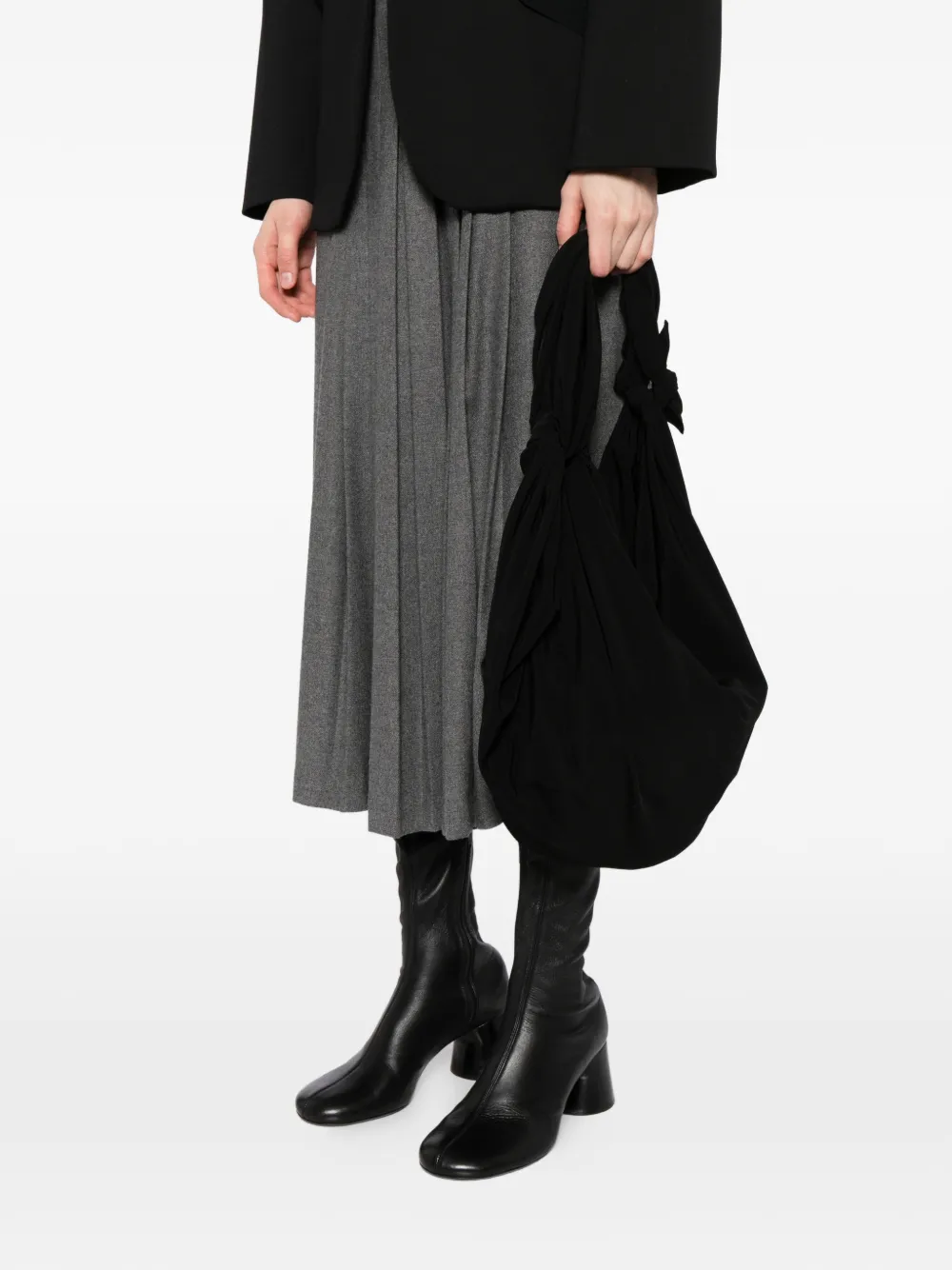 Y's Schoudertas met handvat - Zwart