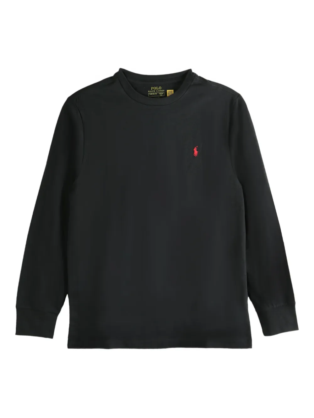 POLO RALPH LAUREN KIDS haut à logo brodé - Noir POLO RALPH LAUREN KIDS haut à logo brodé - Noir