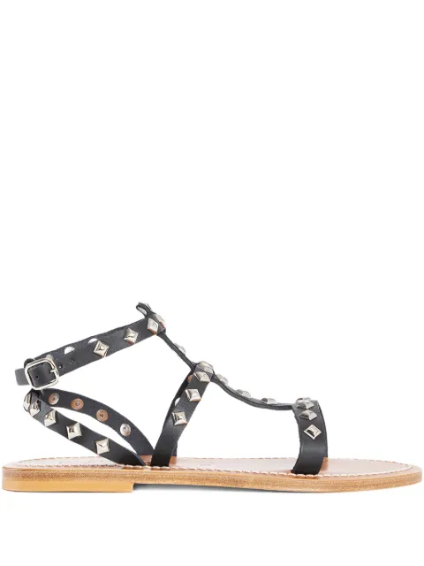K. Jacques Flache ArelatePyr Sandalen mit Nieten