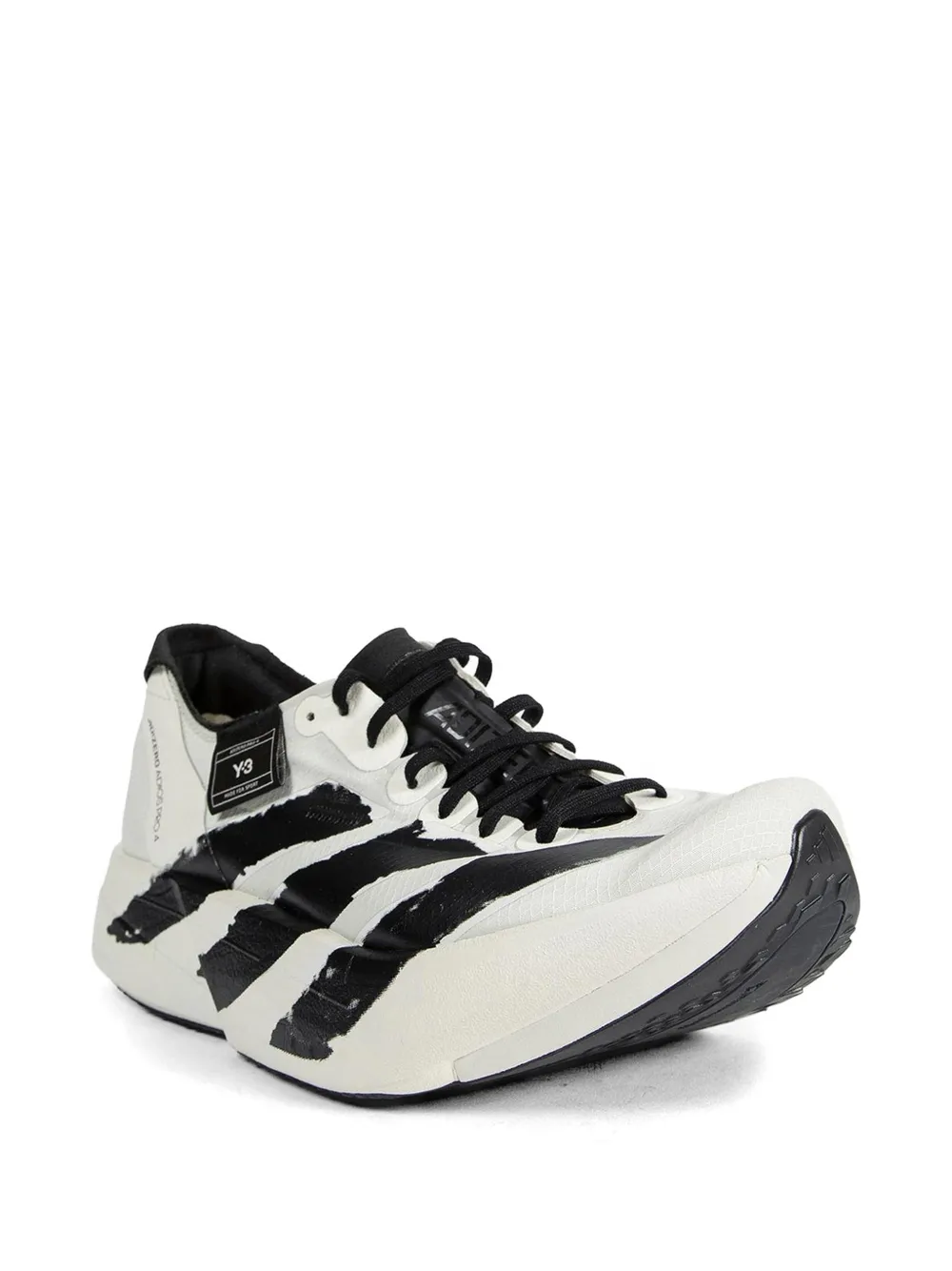 Y-3 striped sneakers - Bianco
