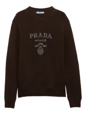 Prada ロゴ プルオーバー | ブルー | FARFETCH JP