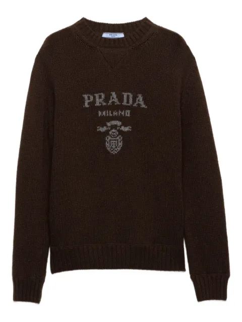 Prada logo crew-neck sweater