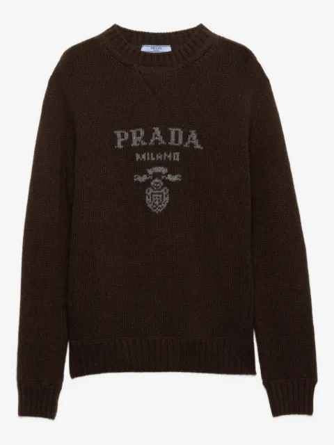 Prada logo crew-neck sweater