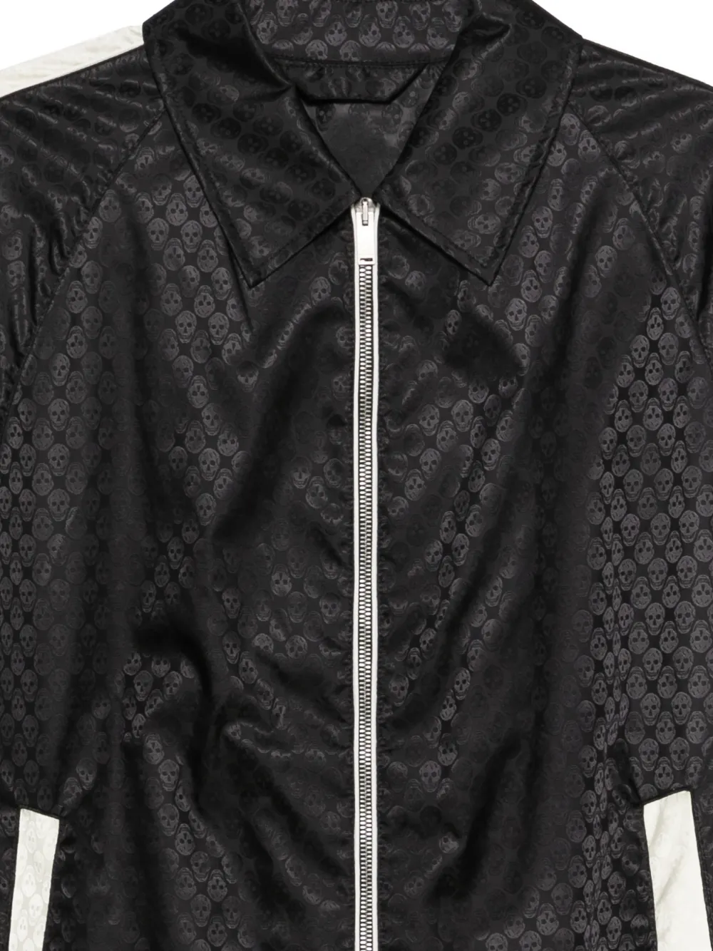 Alexander McQueen Shirtjack met doodskopprint Zwart