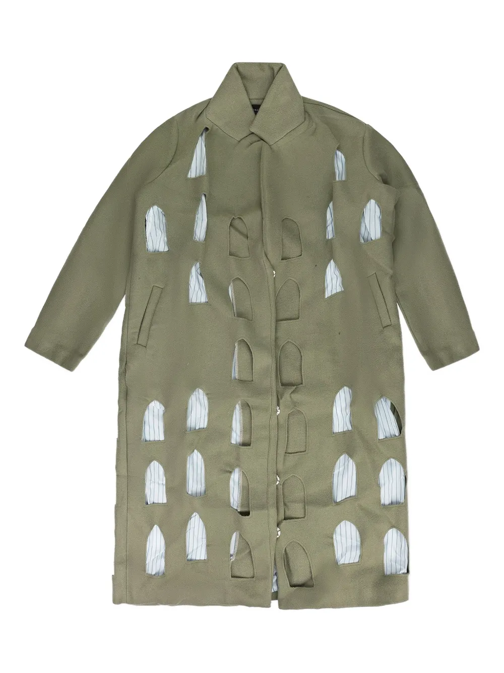 Who Decides War cut-out coat - Verde