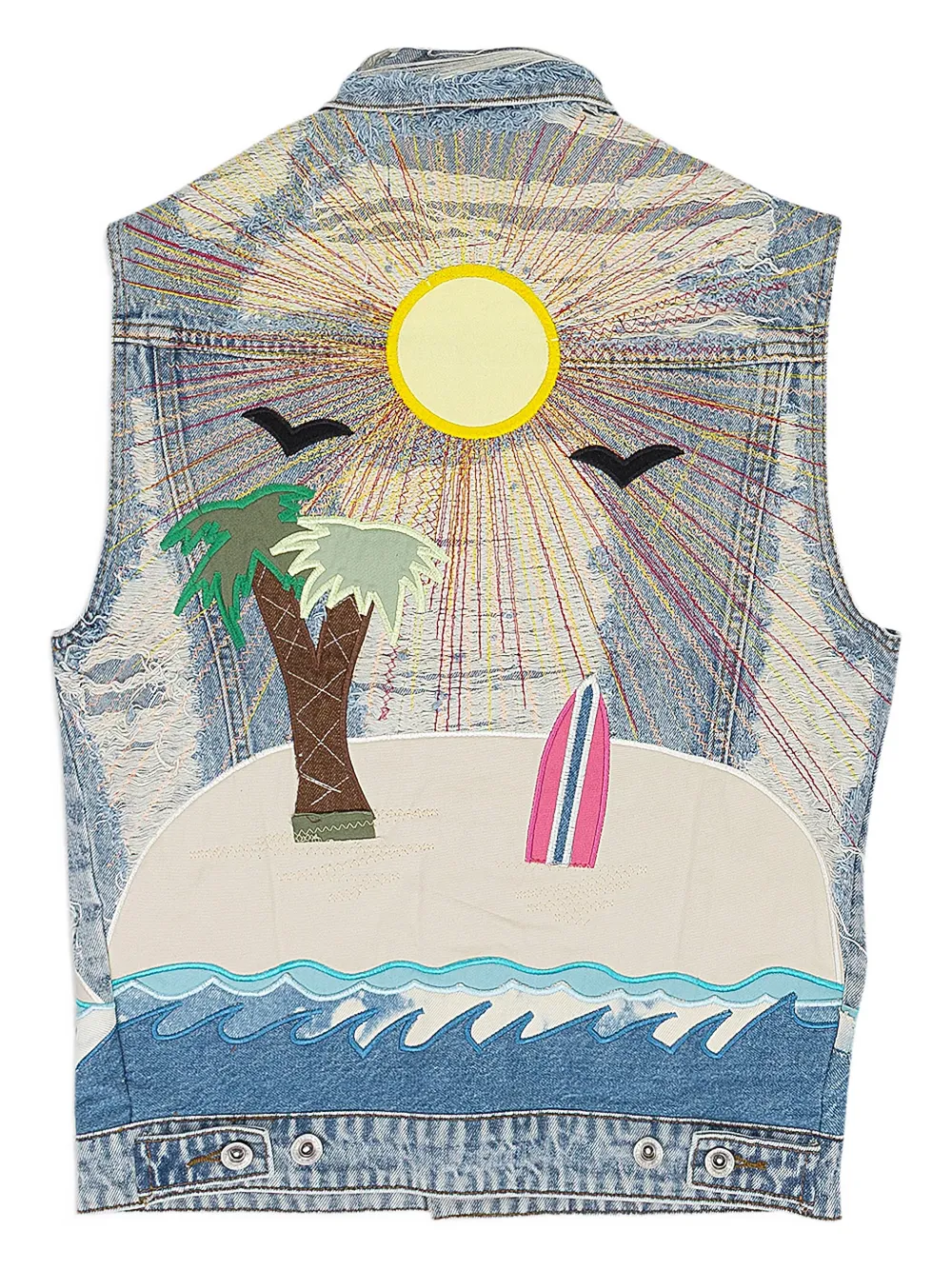 Who Decides War appliqué-detail vest | Waistcoats & Gilets | Image 2