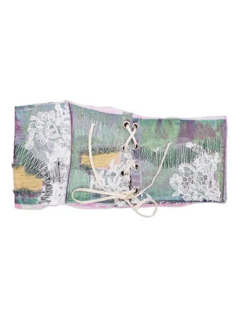 Who Decides War lace crop top