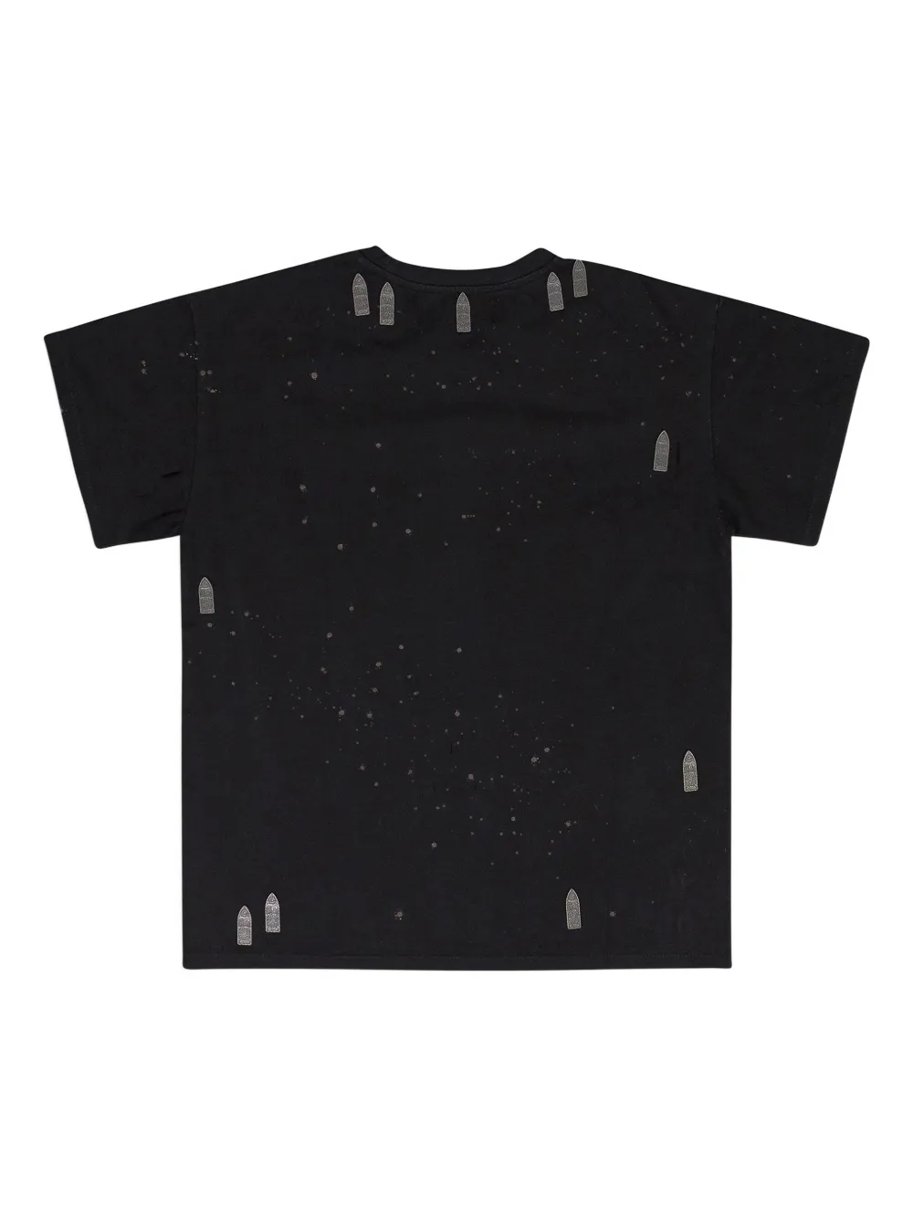 Who Decides War hardware-details short-sleeve T-shirt - Zwart