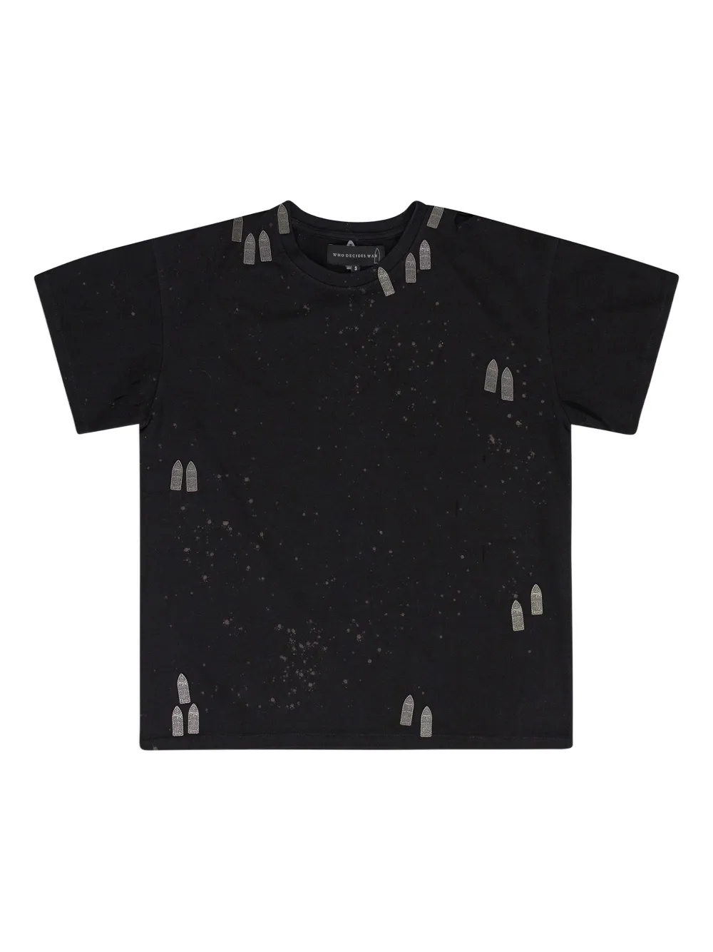 Who Decides War hardware-details short-sleeve T-shirt | Black | Image 1