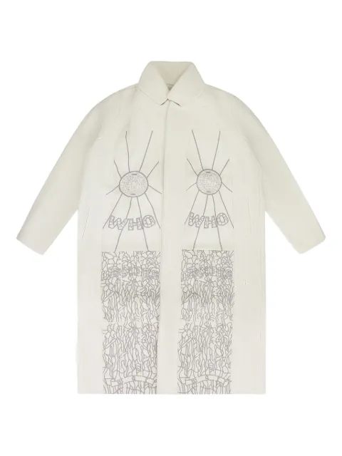 Who Decides War graphic coat