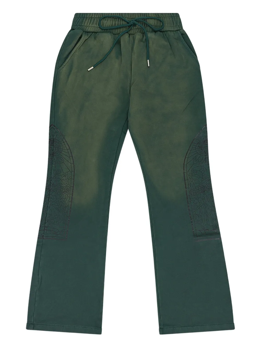 Who Decides War drawstring track pants | Green | Image 1