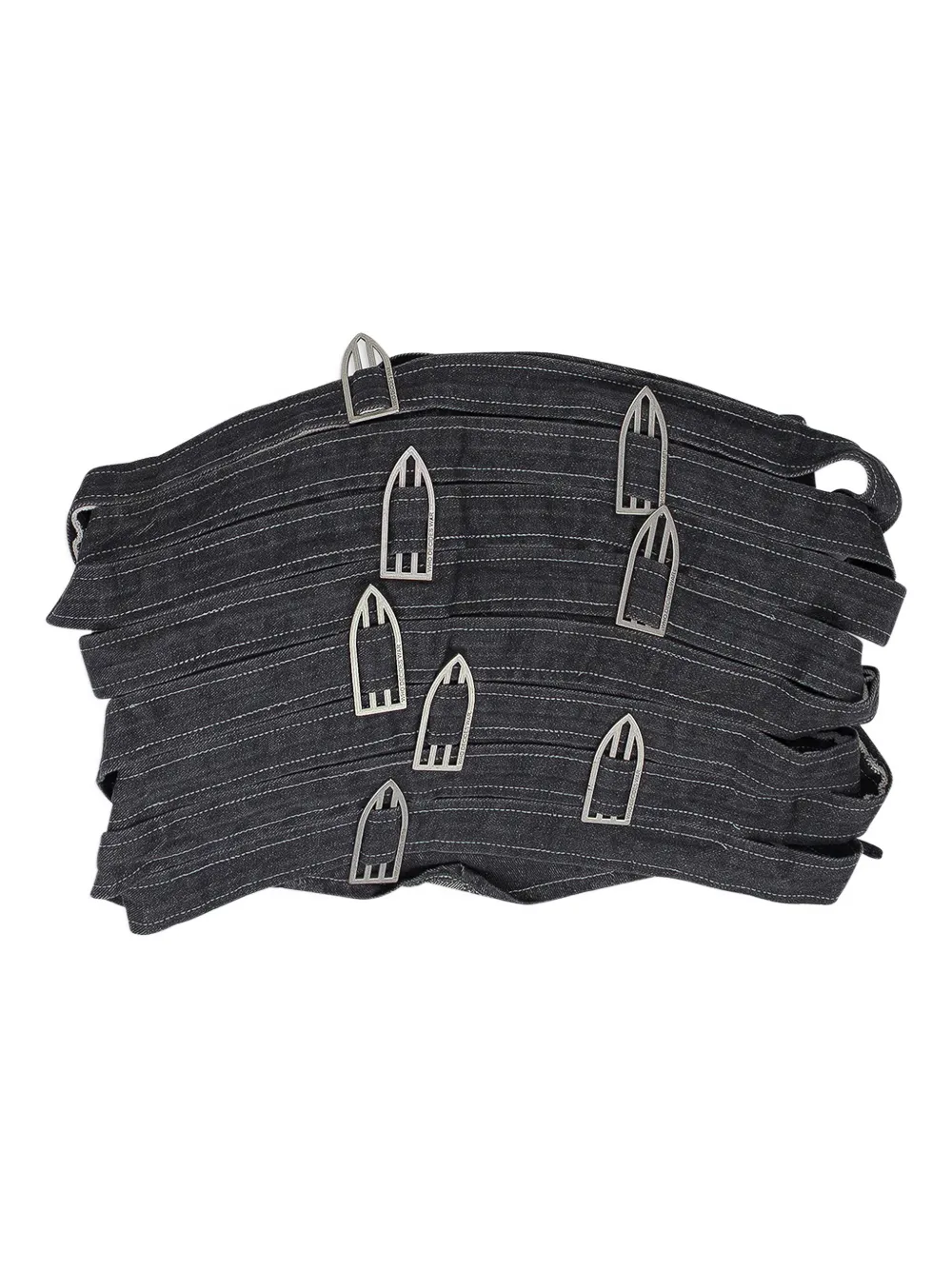 Who Decides War Bandeau studded cropped top - Blu