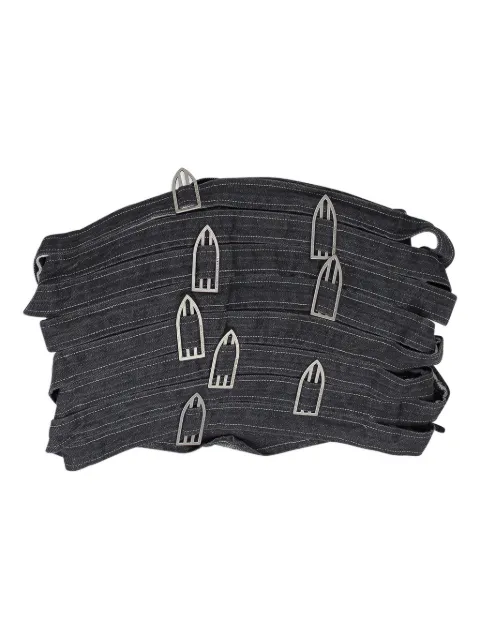 Who Decides War Bandeau studded cropped top