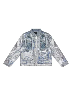 AMIRI Chemist Star デニムジャケット | ブルー | FARFETCH JP