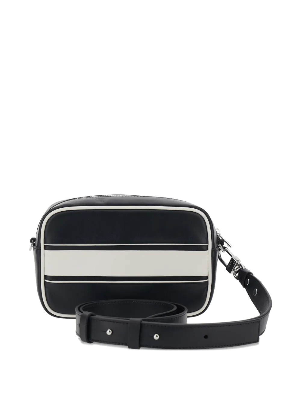 AMIRI striped logo shoulder bag - Zwart