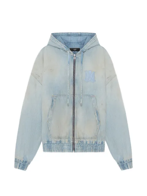 AMIRI MA denim zip hoodie