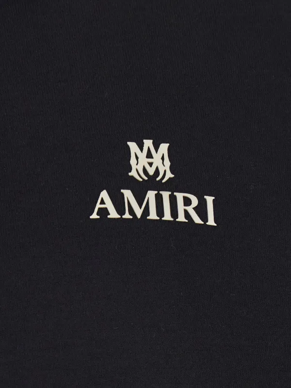AMIRI MA Oversized Long Sleeve Polo | Black | FARFETCH