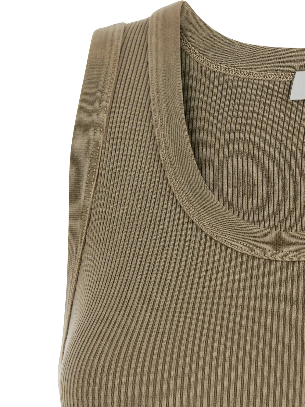 AGOLDE Ribgebreide tanktop Groen