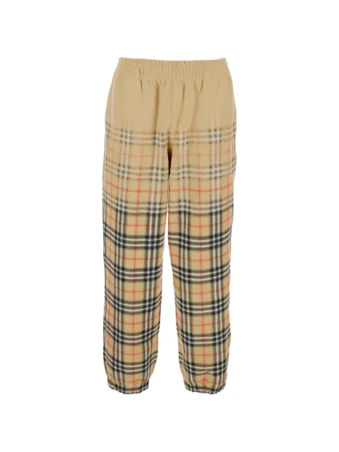 Burberry gradient check track pants