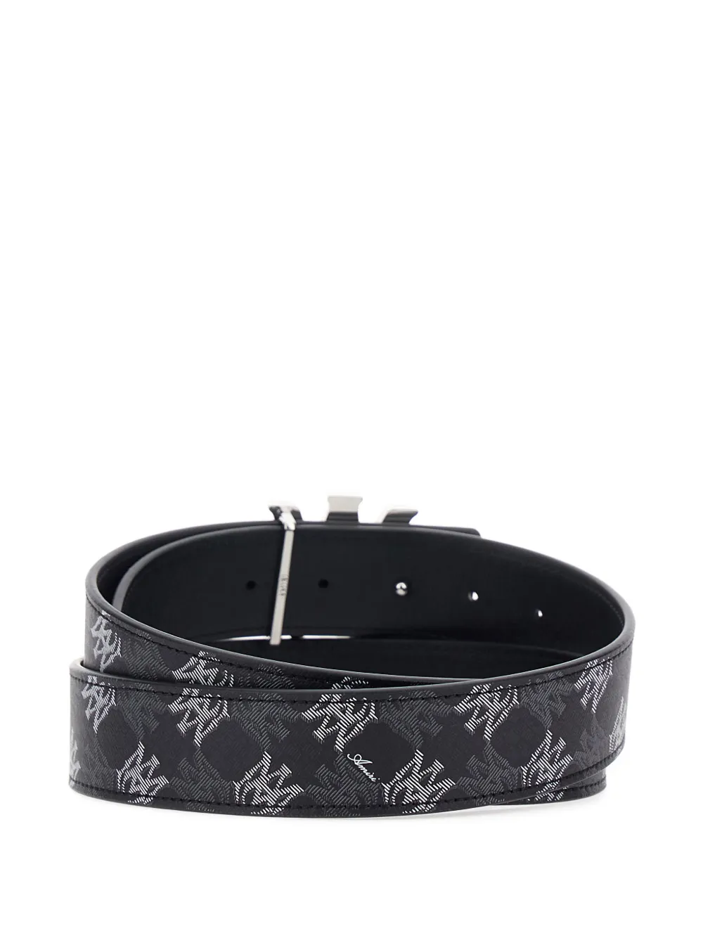 AMIRI Ma Quad monogram buckle belt - Zwart