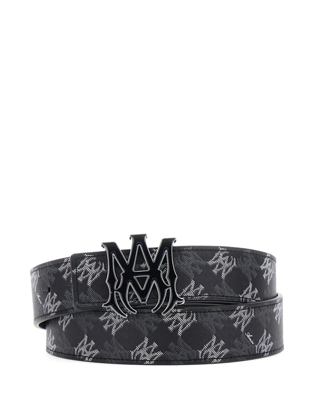 AMIRI Ma Quad monogram buckle belt - Nero