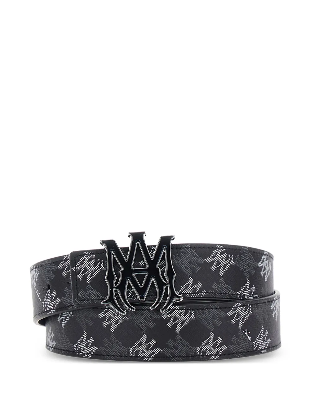 AMIRI Ma Quad monogram buckle belt - Nero