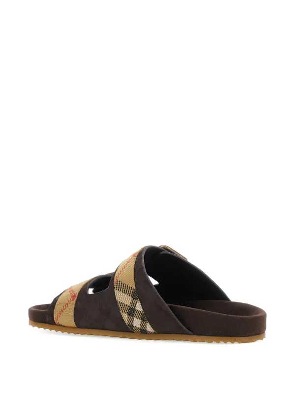 Burberry バックルストラップ サンダル | ブラウン | FARFETCH JP