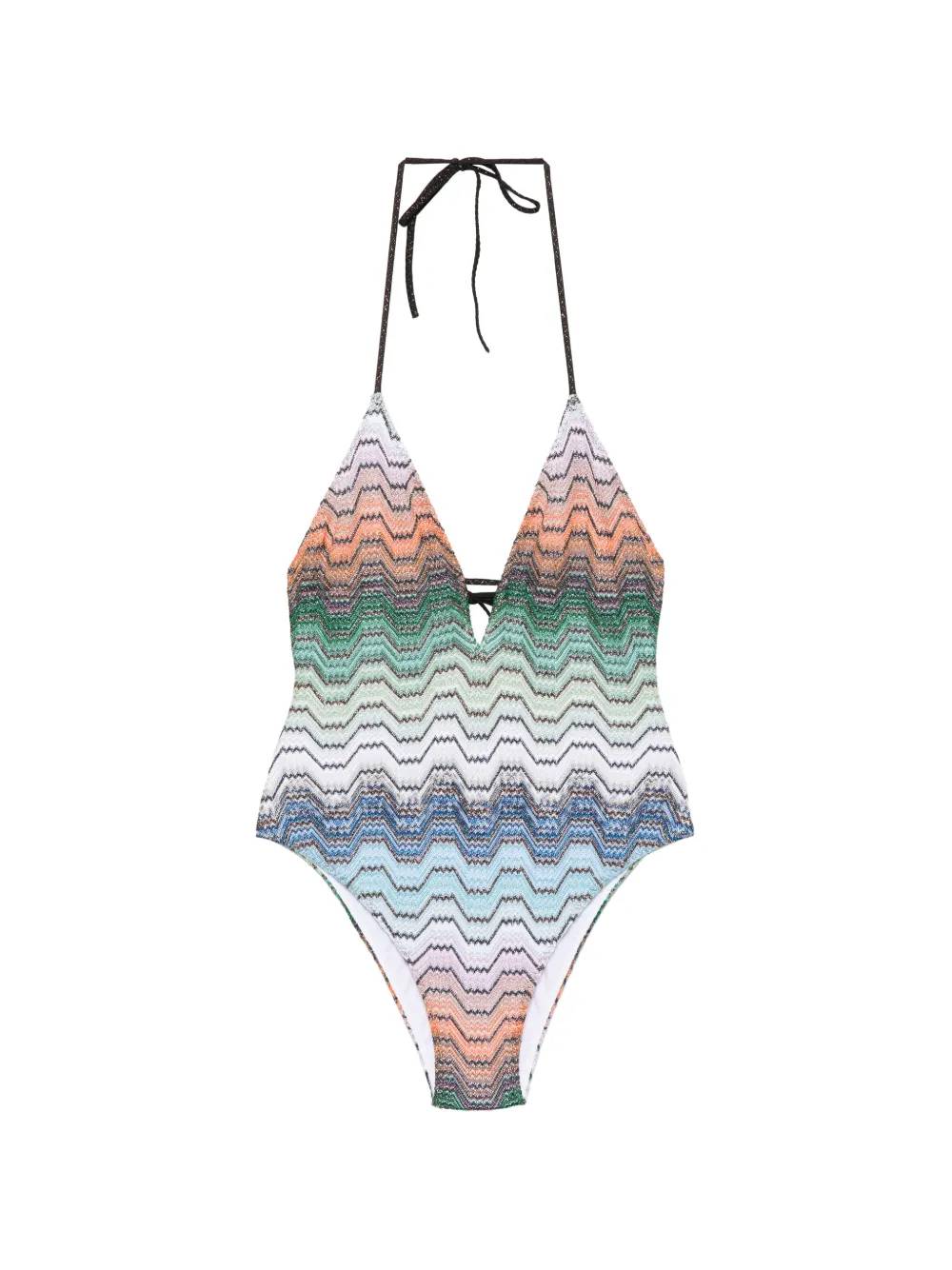 Missoni chevron-pattern swimsuit - Green