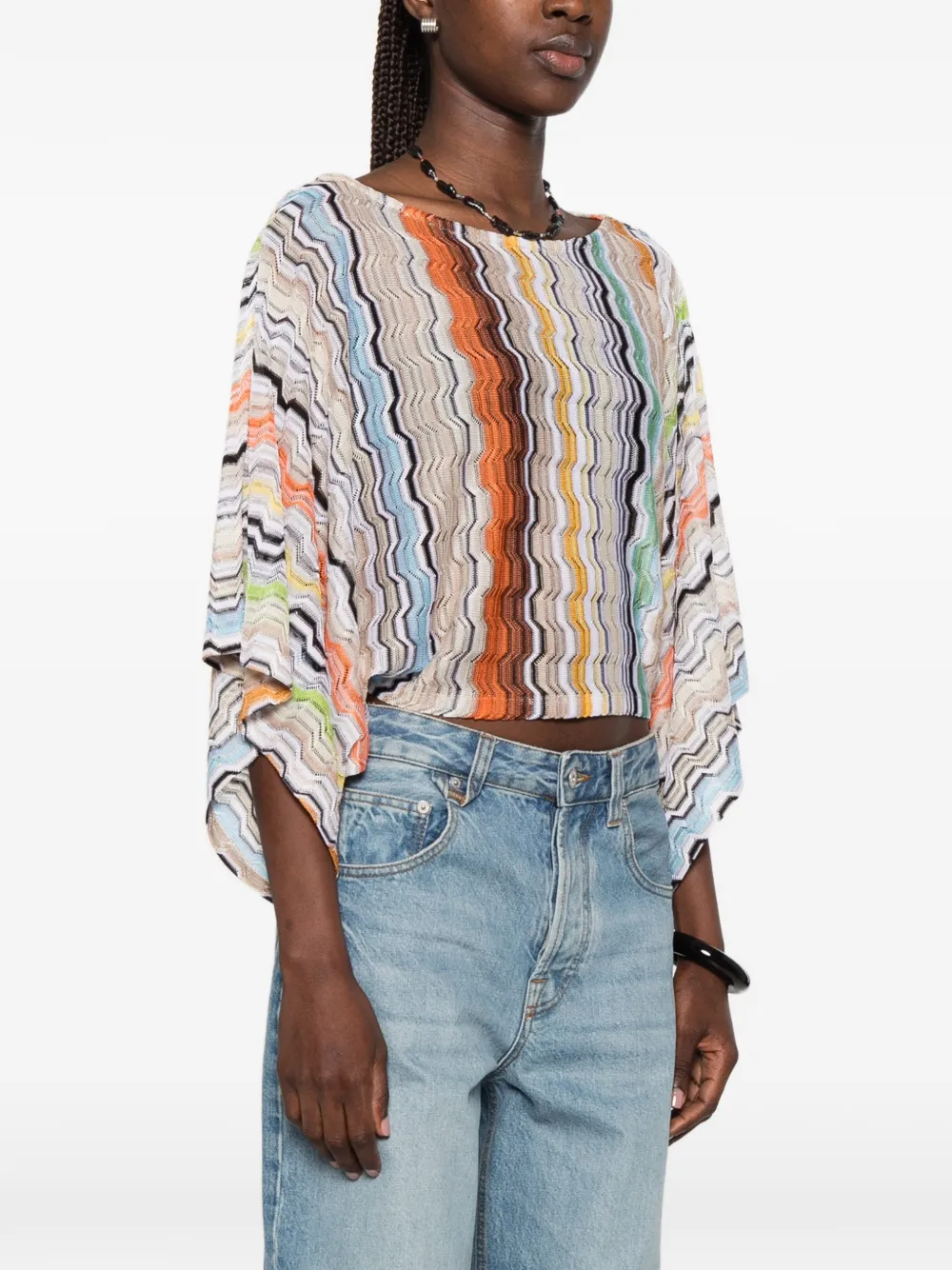 Missoni シェブロンニット トップ | オレンジ | FARFETCH JP
