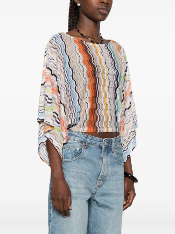 Missoni シェブロンニット トップ | オレンジ | FARFETCH JP