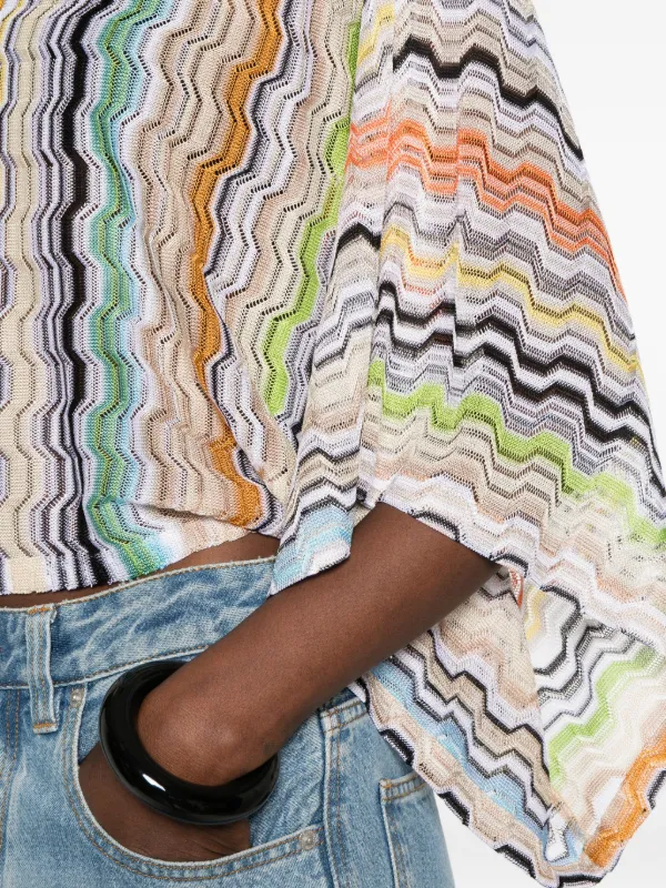 Missoni シェブロンニット トップ | オレンジ | FARFETCH JP