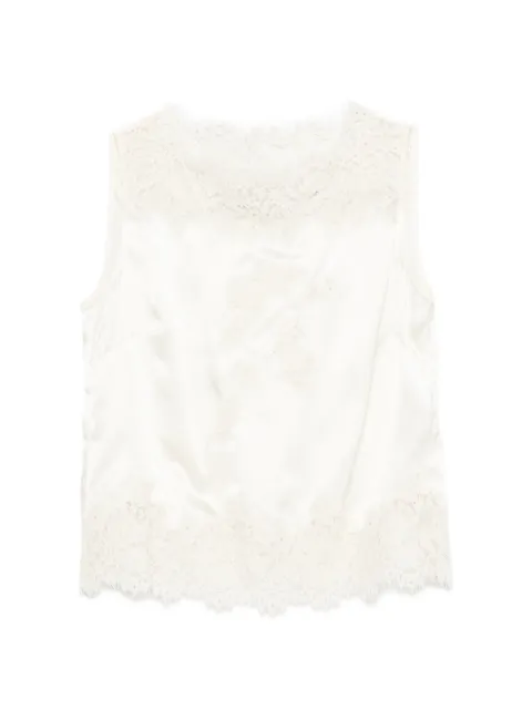 DÔEN Viviane lace-trim blouse