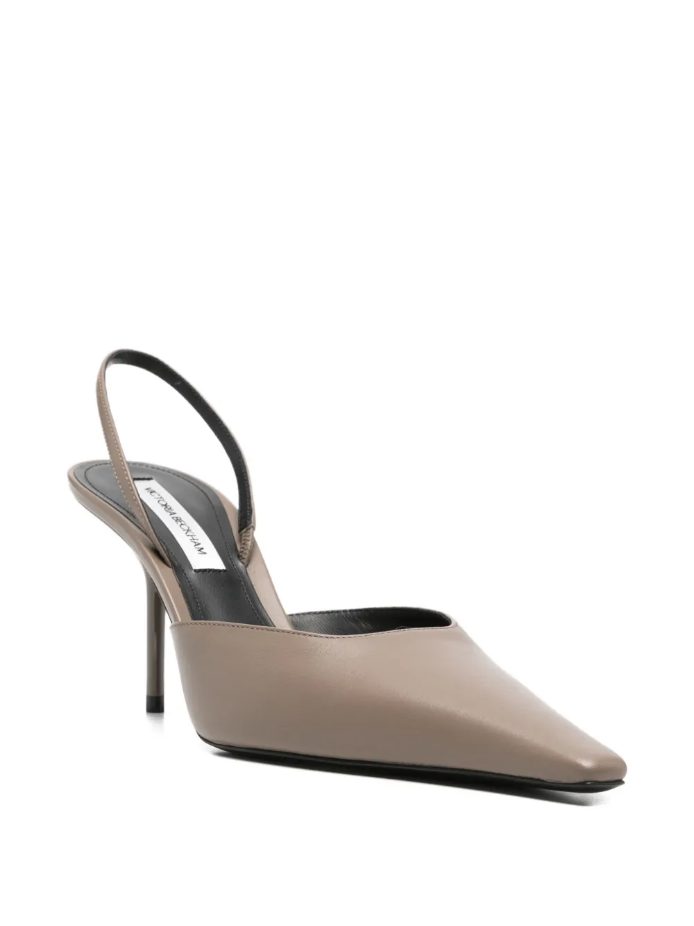 Victoria Beckham pointed-toe slingback pumps Grijs
