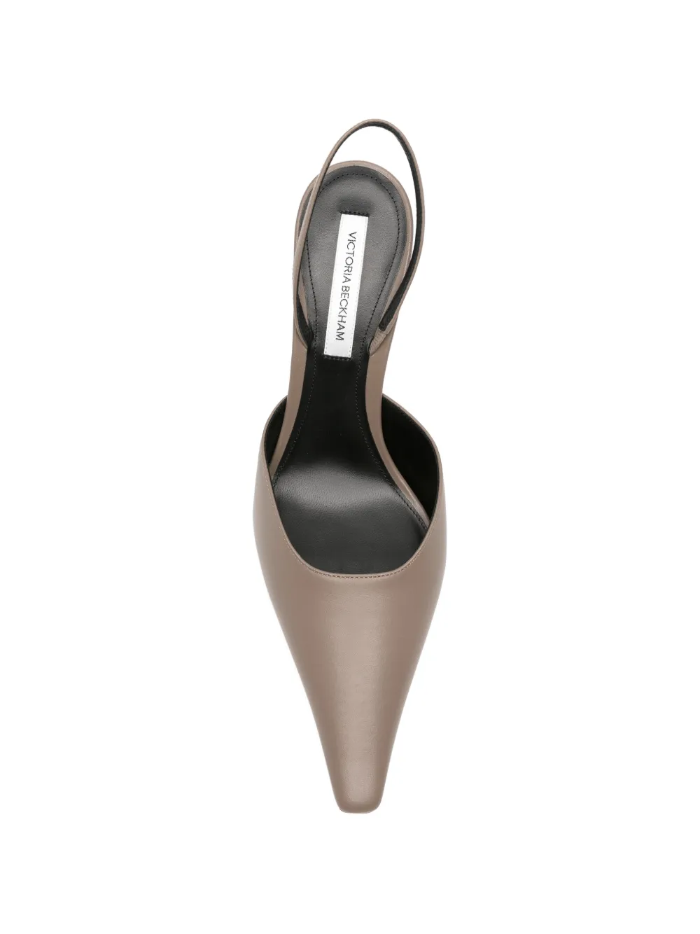Victoria Beckham pointed-toe slingback pumps Grijs