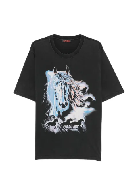LỰU ĐẠN horse-graphic T-shirt