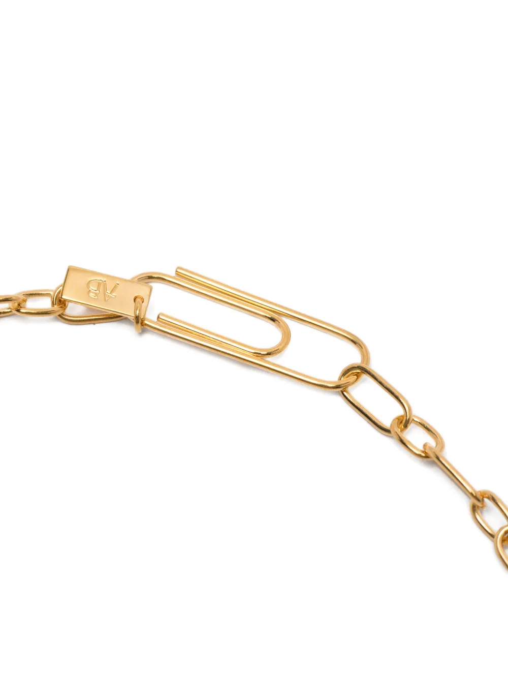Aurelie Bidermann Positano paperclip necklace - Goud