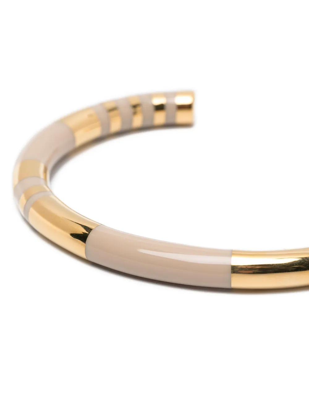 Aurelie Bidermann Positano praline striped bracelet - Goud