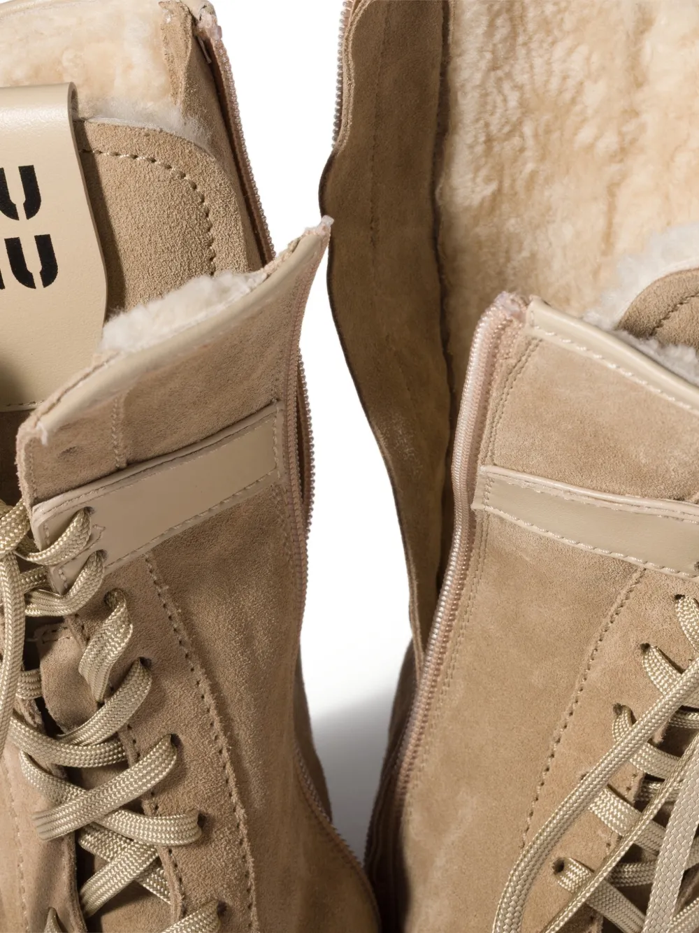 Miu Gymnasium laarzen Beige