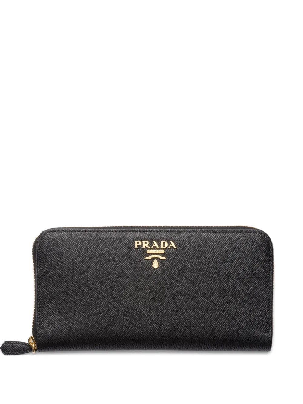 Prada Portafoglio grande in pelle Saffiano - Nero