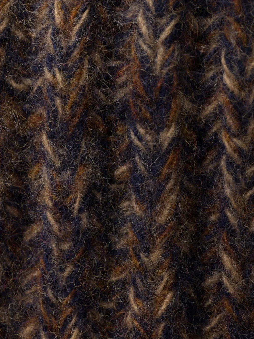  Prada Mélange Knit Bucket Hat - Brown 