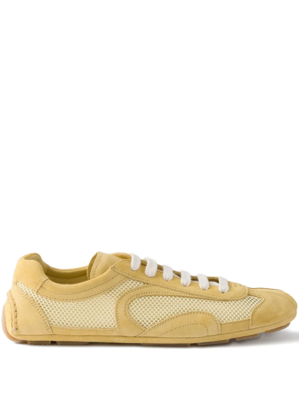 Prada re-edition suede mesh sneakers | Yellow | Image 1