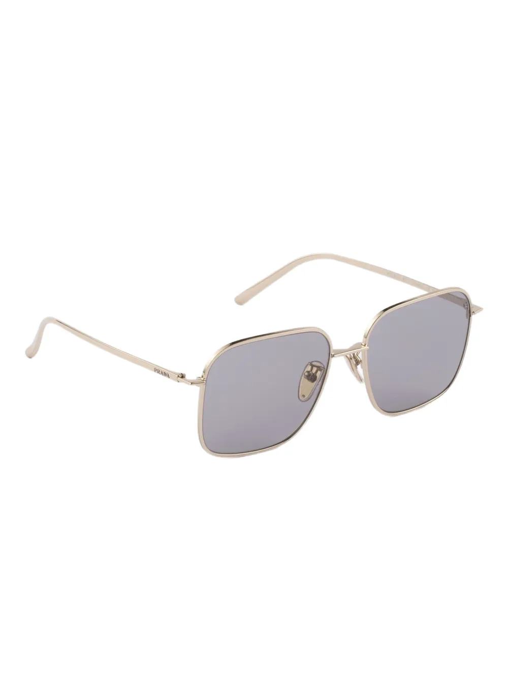 Prada Eyewear Zonnebril met vierkant montuur Goud