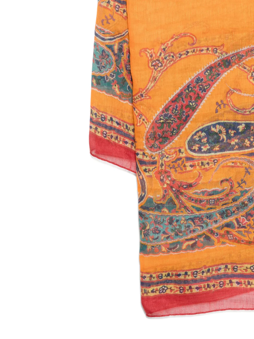 ETRO Sjaal met paisley-print - Oranje