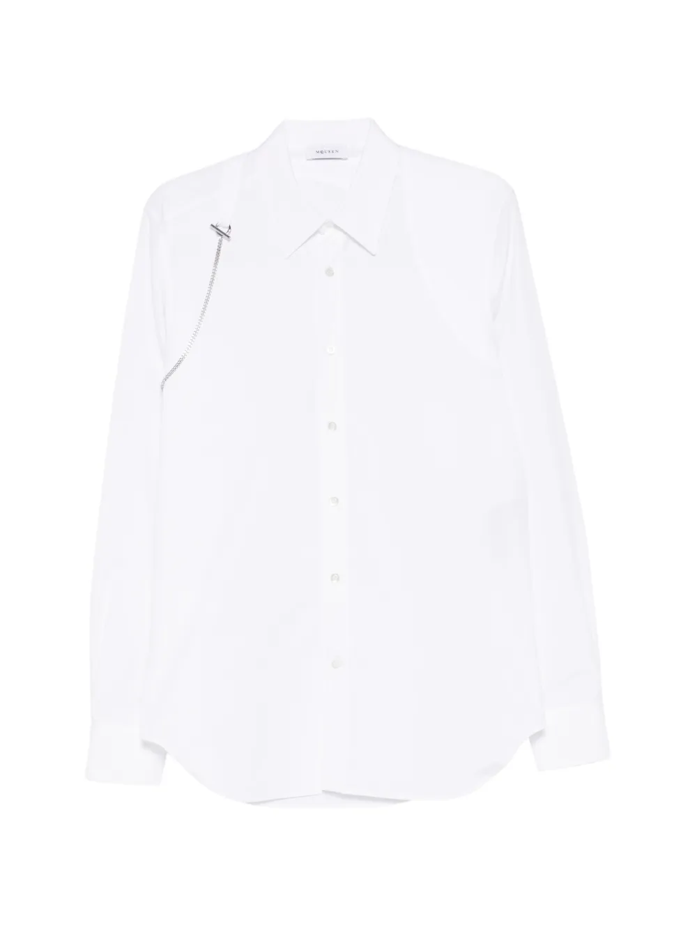 Alexander McQueen chain-detail shirt – White