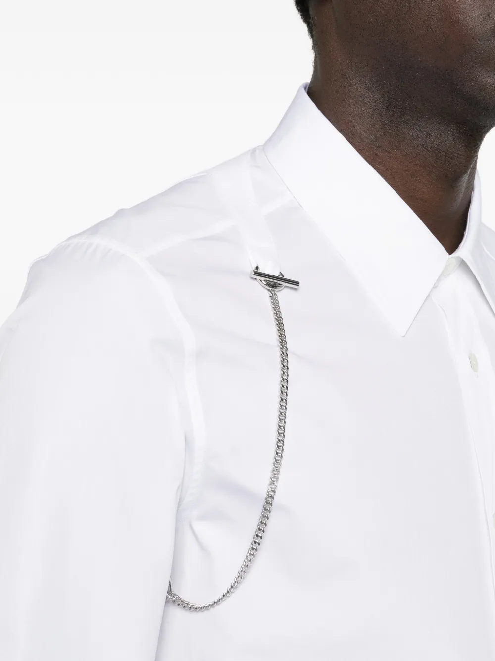 Alexander McQueen Overhemd met kettingdetail Wit