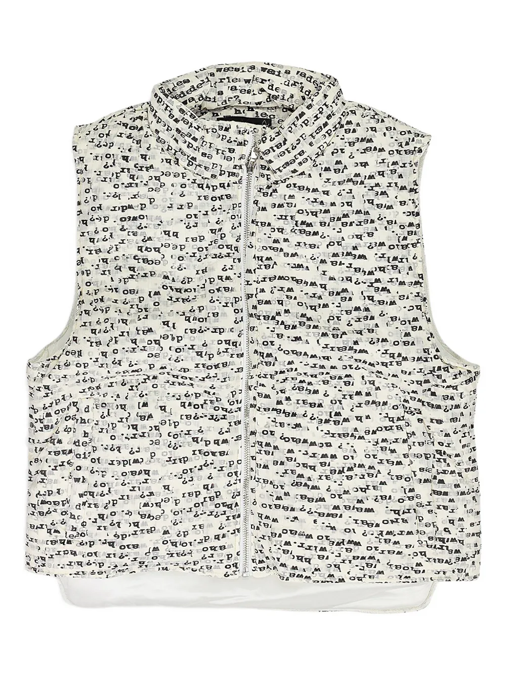 Who Decides War Ripple printed vest | White | Image 1